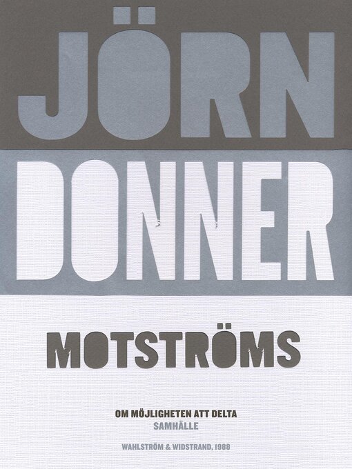 Title details for Motströms by Jörn Donner - Available